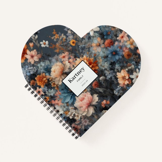 Floral bright Watercolor Notebook (Front)