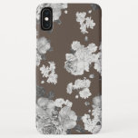 Floral Brown Background iPhone XS Max Case