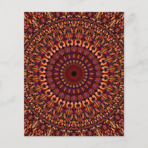 Floral Brown Mandala Design-48566 Flyer