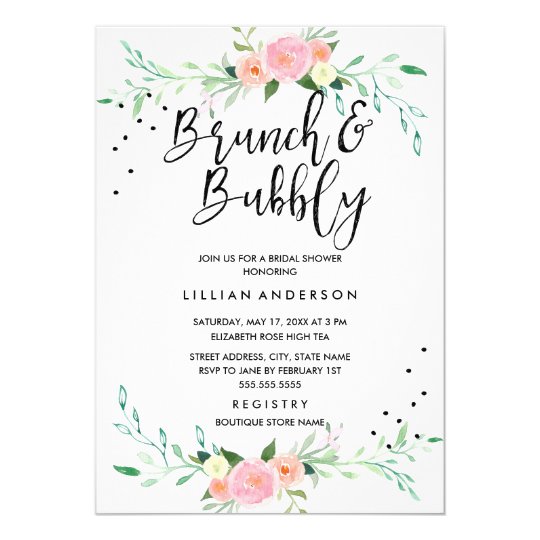 Brunch And Bubbly Invitation Template 9