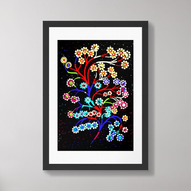 Floral brunch framed art (Framed Front)