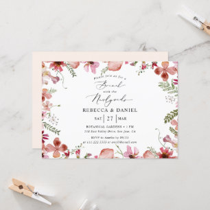Floral Brunch With Newlyweds Wedding Invitation