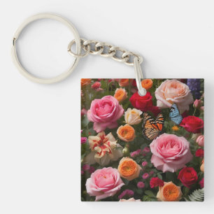 Floral Brush Keychain – Meaningful Gift for Dad