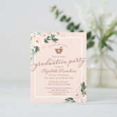 Floral Budget Invitation Pharmacy Grad Party (Standing Front)