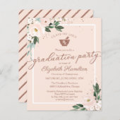 Floral Budget Invitation Pharmacy Grad Party (Front/Back)