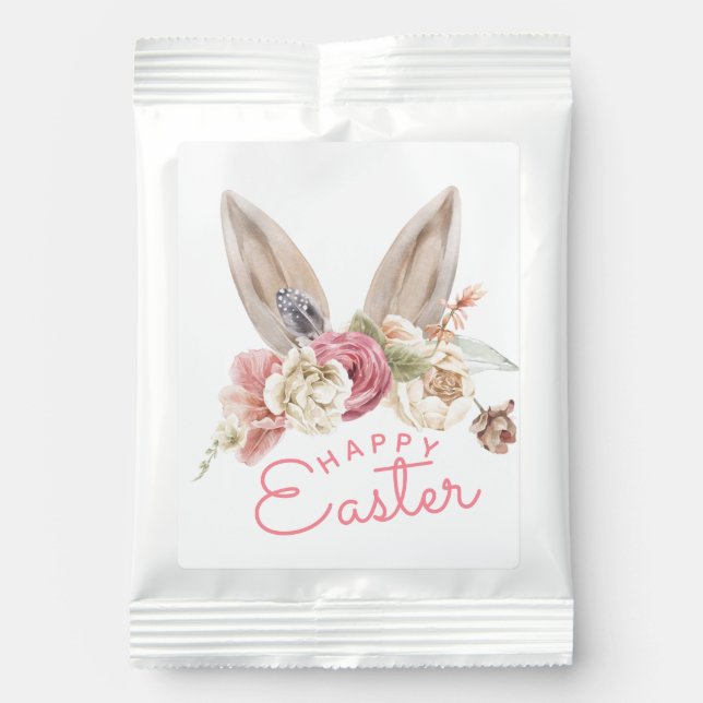 Floral Bunny Ears | Happy Easter Lemonade Drink Mix (Front)