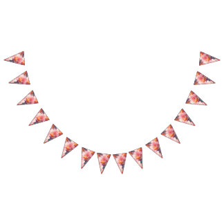 Floral bunting banner