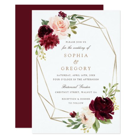 Rose Gold Ivy Leaves Floral Background Wedding Invitation Card Template Set High Res Vector Graphic Getty Images