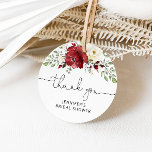 Floral burgundy bridal shower favor tags<br><div class="desc">Floral burgundy bridal shower Favor Tags
Matching items available.</div>
