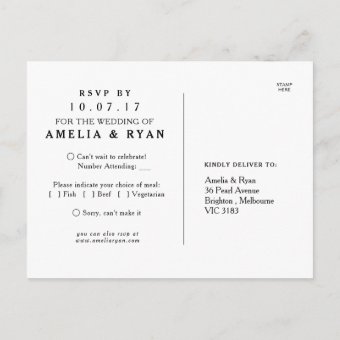 Floral Burgundy Marsala RSVP Postcard | Zazzle
