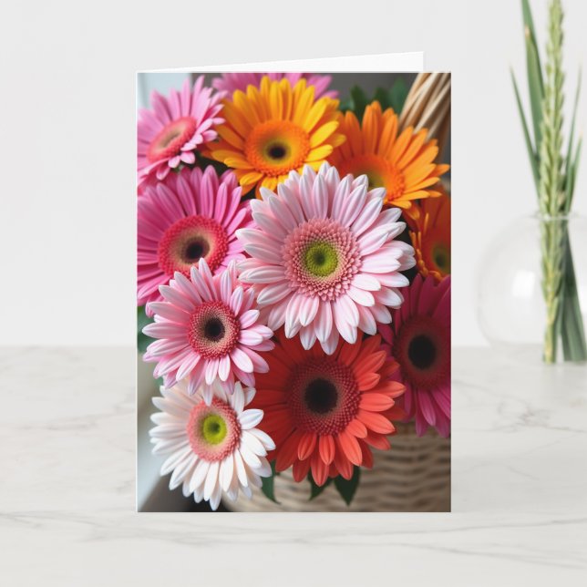 Floral Burst Delightful Card (Front)