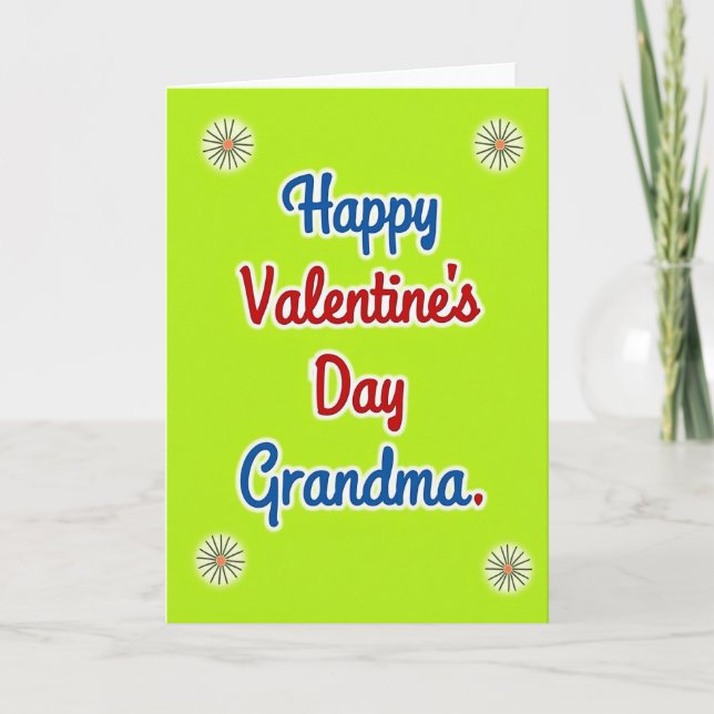 Floral Burst Grandma Card (Front)