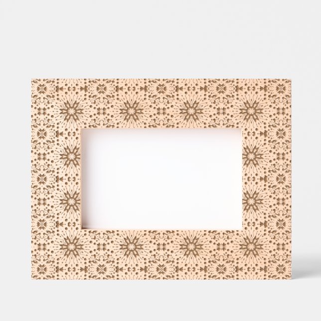 Floral Burst Tile Pattern Engraved Frames (Front)