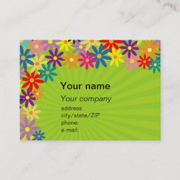 Floral Business Card by madelaide at Zazzle
