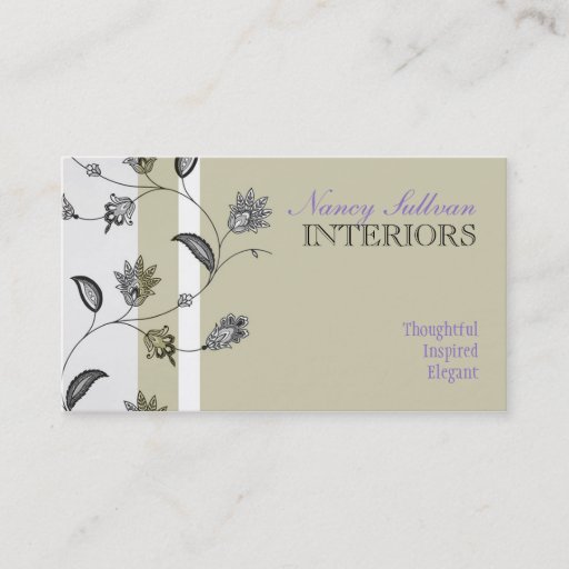 Customizable Floral Business Card Templates