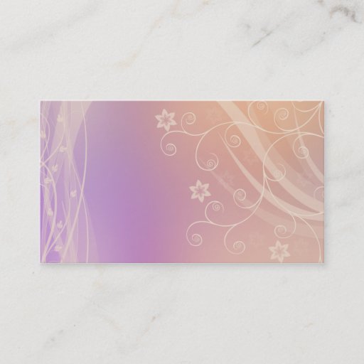 Customizable Floral Business Card