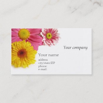 Floral Business Card by madelaide at Zazzle