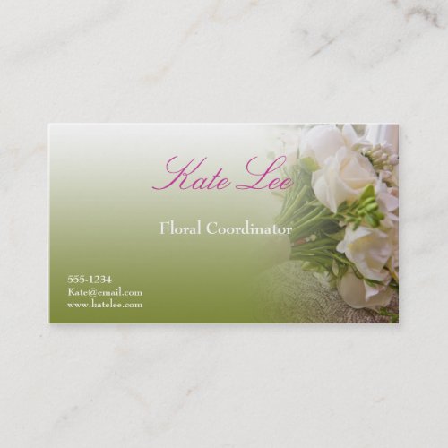 floral business card
