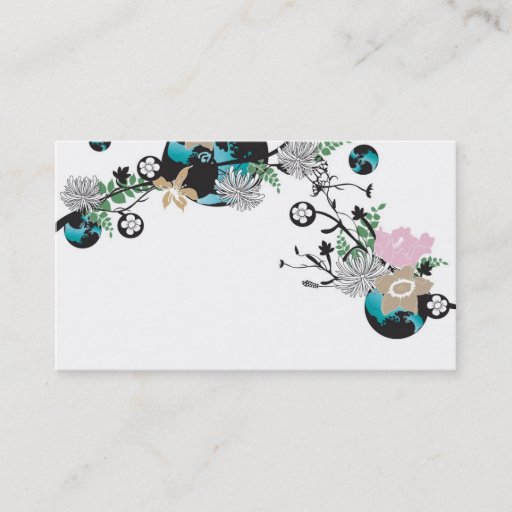 Customizable Floral Business Card