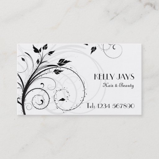 Customizable Floral Business Card