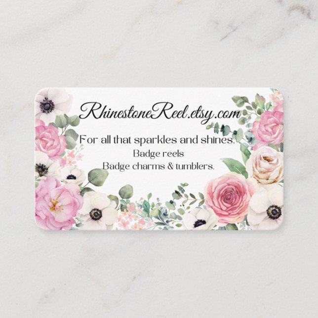 Floral Business card (Front)