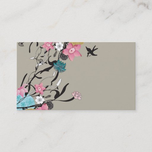 Customizable Floral Business Card