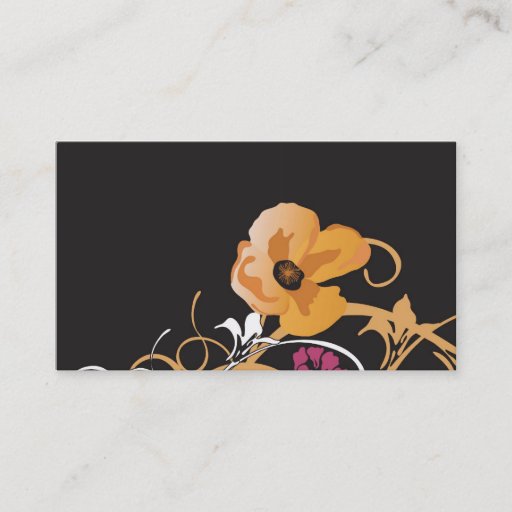 Customizable Floral Business Card