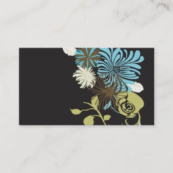 Floral Business Card by coconutpie at Zazzle