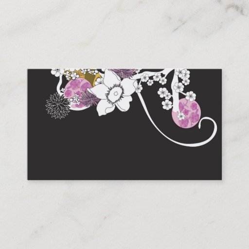Customizable Floral Business Card