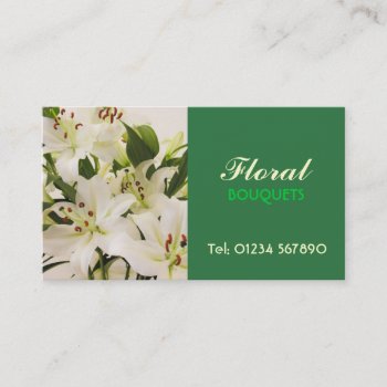 Floral Business Card by Kjpargeter at Zazzle