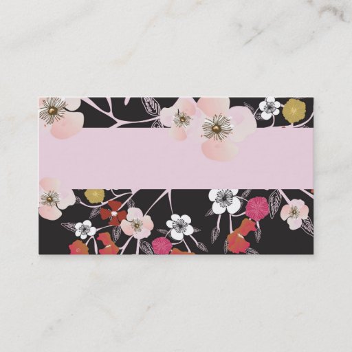 Customizable Floral Business Card