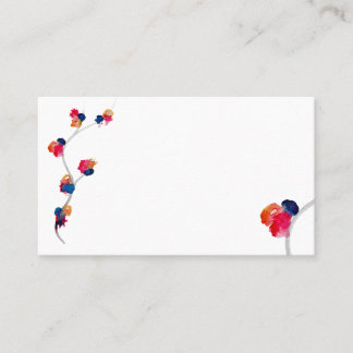 Floral business card