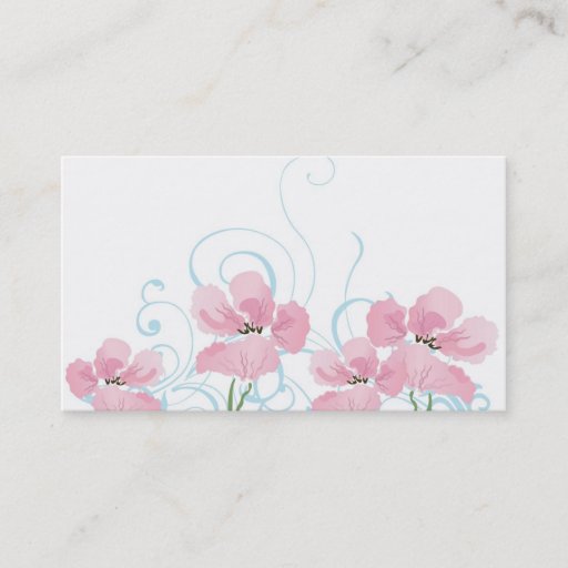 Customizable Floral Business Card