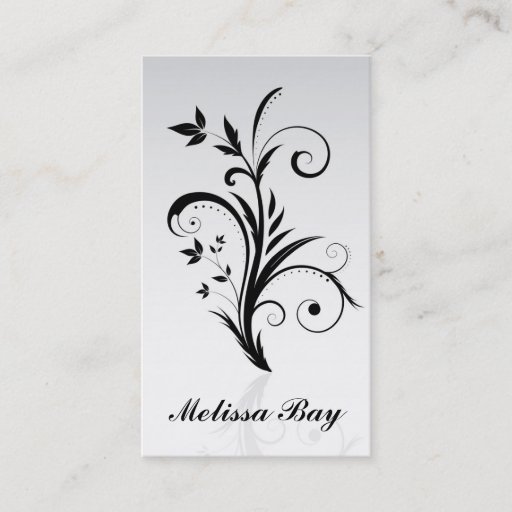 Customizable Floral Business Card