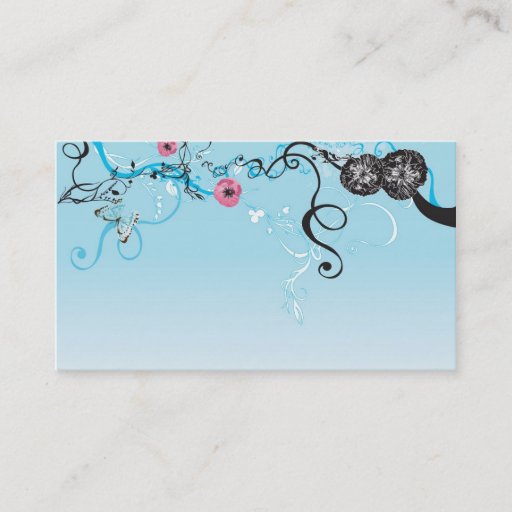 Customizable Floral Business Card