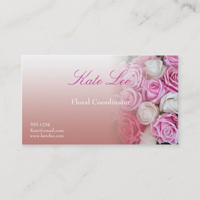 Floral business card (Front)