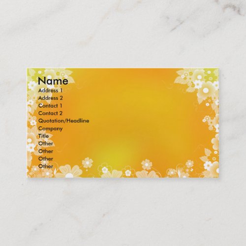 Floral Business Card