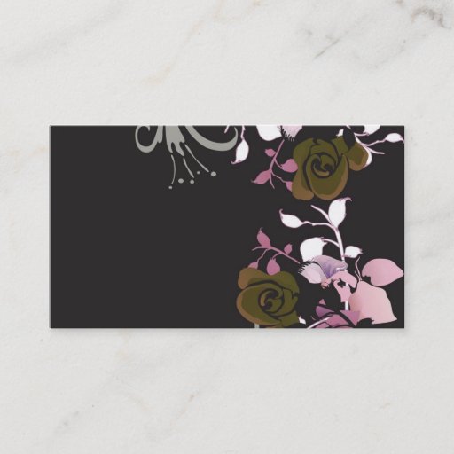 Customizable Floral Business Card