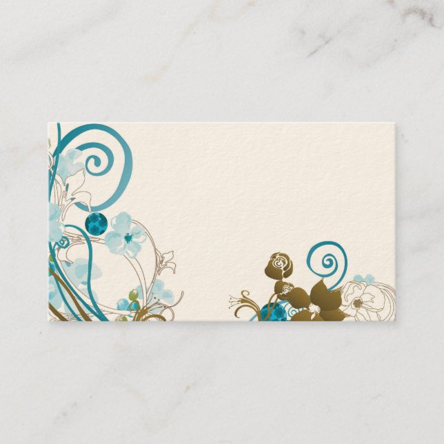 Floral Business Card (Front)