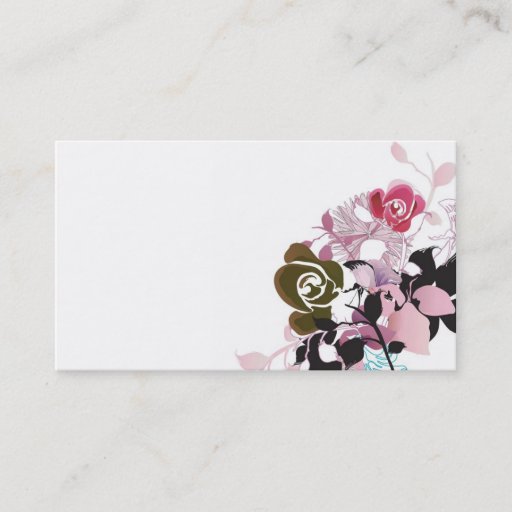 Customizable Floral Business Card