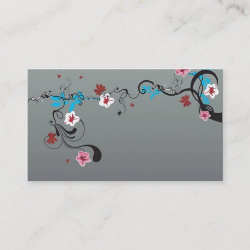 Customizable Floral Business Card