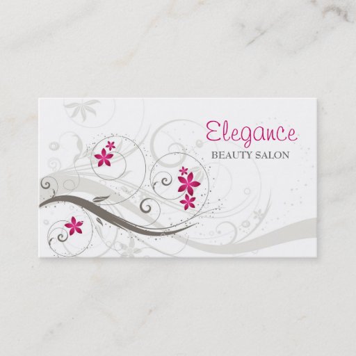 Customizable Floral Business Card