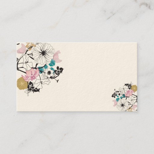 Customizable Floral Business Card