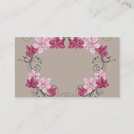 Customizable Floral Business Card
