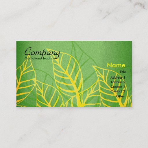 Customizable Floral Business Card