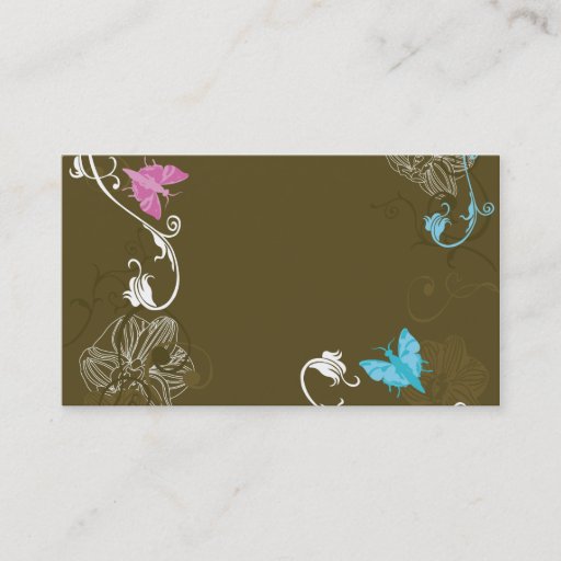 Customizable Floral Business Card