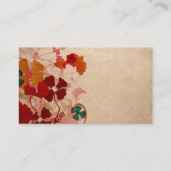 Floral Business Card by coconutpie at Zazzle
