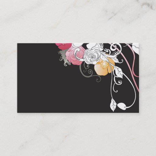 Customizable Floral Business Card