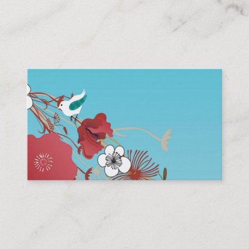 Customizable Floral Business Card