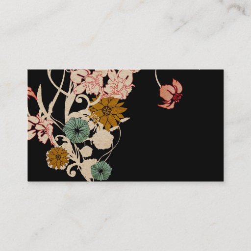 Customizable Floral Business Card